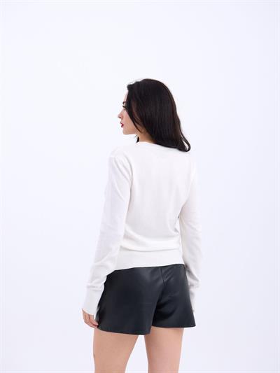 4217 TRİKO BASİC KAZAK-EKRU