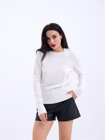 4217 TRİKO BASİC KAZAK-EKRU