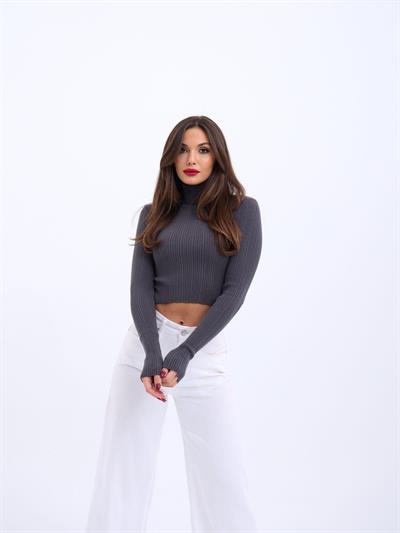 42231 TRİKO BALIKÇI KAZAK-ANTRASİT