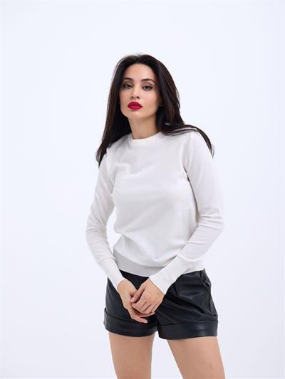 42281 TRİKO SALAŞ KAZAK-EKRU