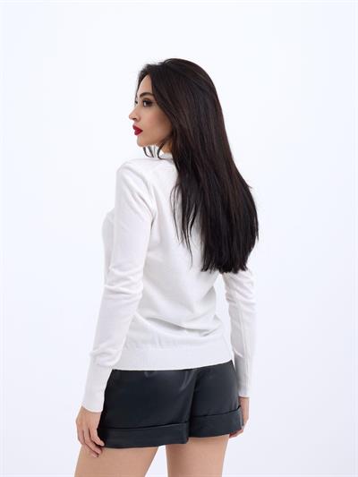 42281 TRİKO SALAŞ KAZAK-EKRU