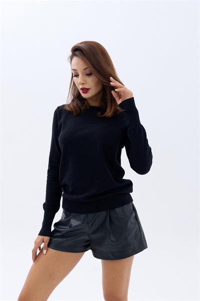 42281 TRİKO SALAŞ KAZAK-SİYAH