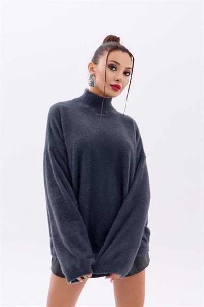 42321 TRİKO YARIM BALIKÇI SALAŞ KAZAK-ANTRASİT