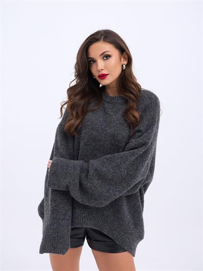 43101 TRİKO ÖNÜ KISA SALAŞ KAZAK-ANTRASİT