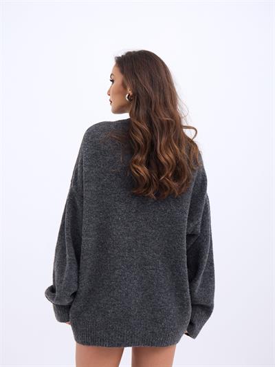 43101 TRİKO ÖNÜ KISA SALAŞ KAZAK-ANTRASİT