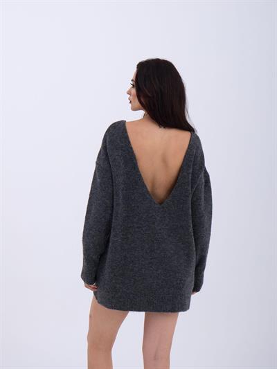 43221 TRİKO ARKA V SALAŞ KAZAK-ANTRASİT