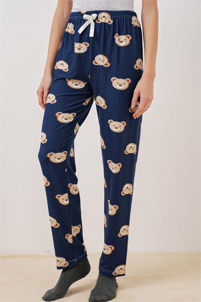 4323 Desenli Pijama Altı - F.Lacivert