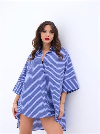 4328 GÖMLEK-BOSTON ÇİZGİLİ