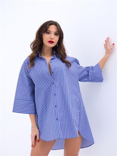 4328 GÖMLEK-BOSTON ÇİZGİLİ