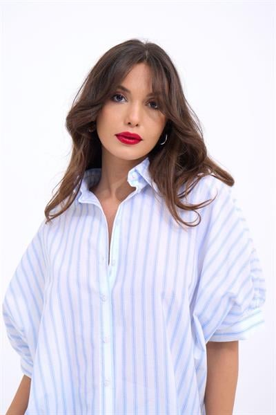 5190 GÖMLEK-LOS ANGELES ÇİZGİLİ