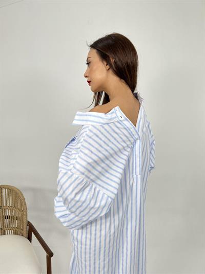 5216 GÖMLEK-LOS ANGELES ÇİZGİLİ