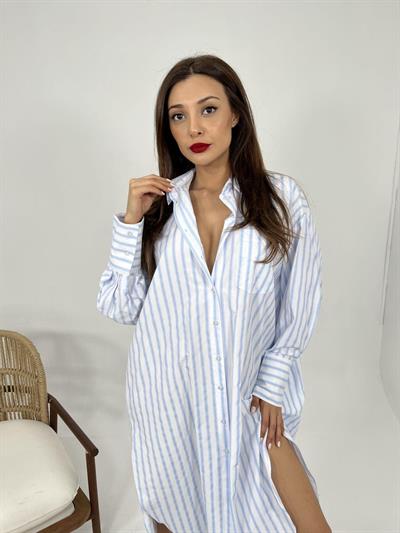 5216 GÖMLEK-LOS ANGELES ÇİZGİLİ