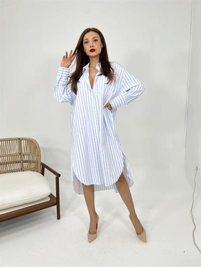 5216 GÖMLEK-LOS ANGELES ÇİZGİLİ