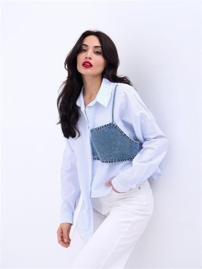 5419 GÖMLEK-MİAMİ ÇİZGİLİ