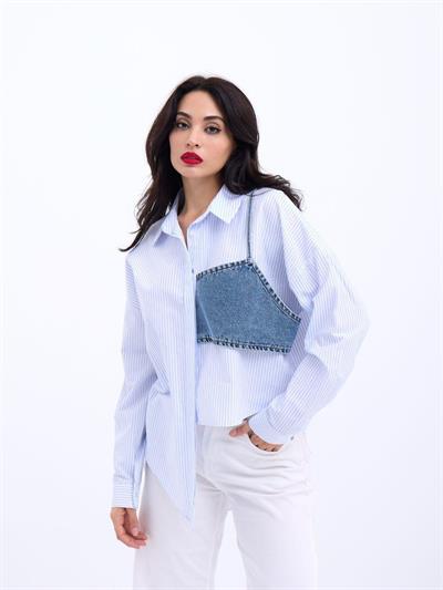 5419 GÖMLEK-MİAMİ ÇİZGİLİ