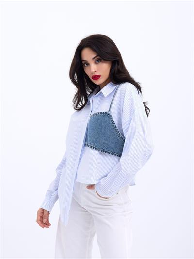 5419 GÖMLEK-MİAMİ ÇİZGİLİ