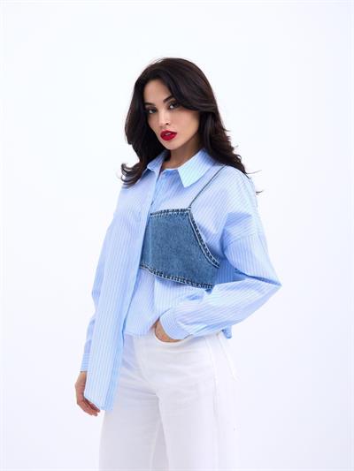 5419 GÖMLEK-SAN DİEGO ÇİZGİLİ