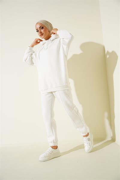 55434 Oversize Eşofman Takımı - Beyaz