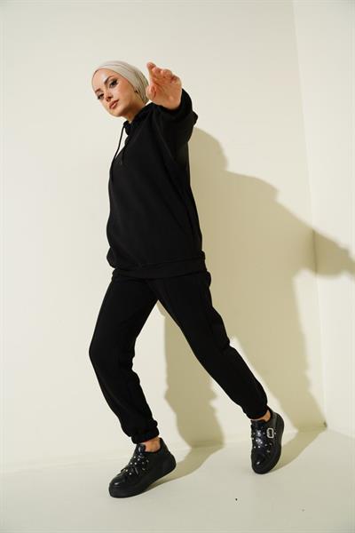 55434 Oversize Eşofman Takımı - Siyah