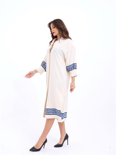 5758 ELBİSE-KREM-SAX