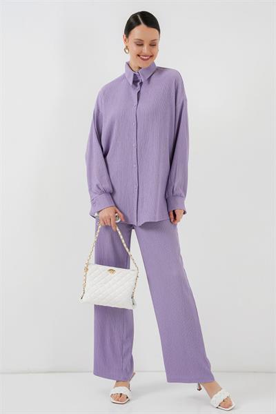 5858 Örme İkili Takım - Lila