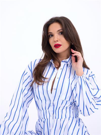 5903 ELBİSE-BALTİMORE ÇİZGİLİ