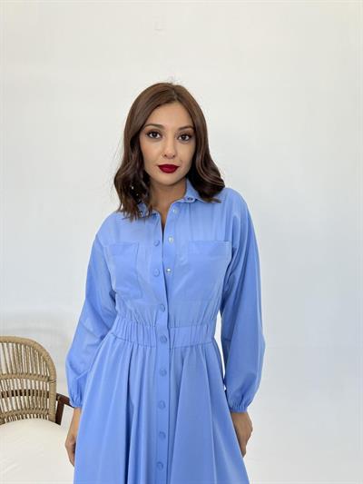 5903 ELBİSE-KOYU MAVİ