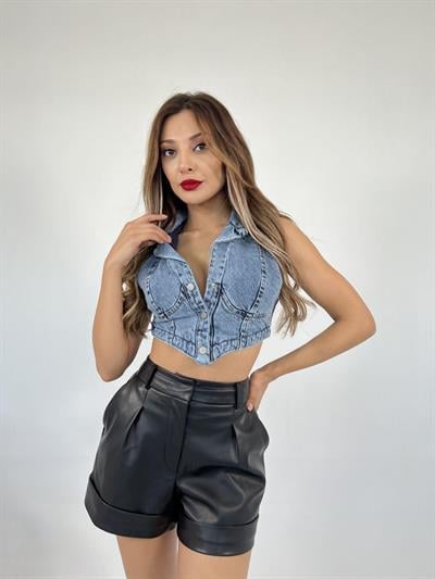 6244 KOT YELEK-MAVİ