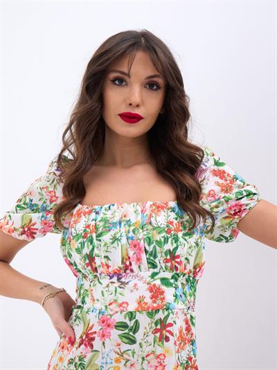 6330 ELBİSE-ÇİÇEK DESEN