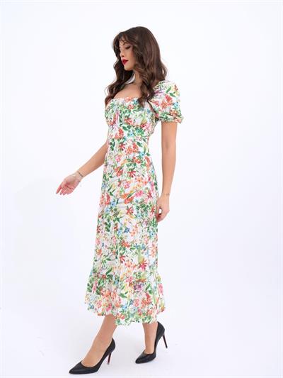 6330 ELBİSE-ÇİÇEK DESEN