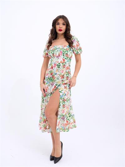 6330 ELBİSE-ÇİÇEK DESEN