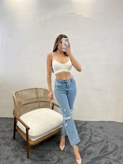 6418 DENİM MID RISE FIT-MAVİ