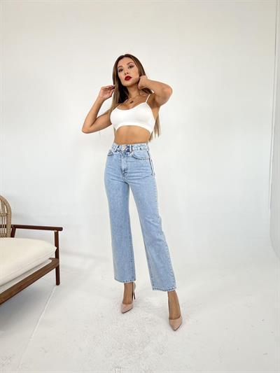 6425 DENİM WIDE LEG-MAVİ