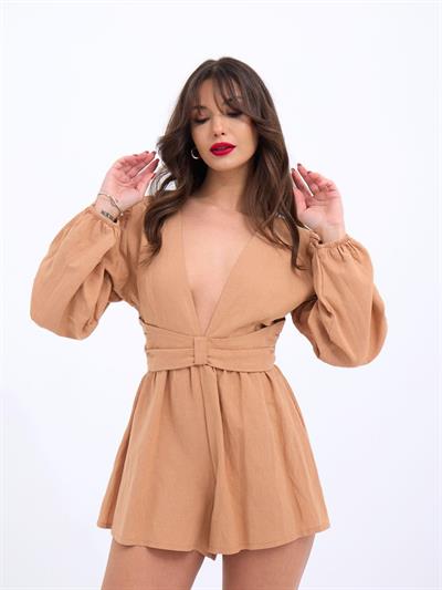 6528 TULUM ELBİSE-CAMEL