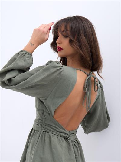 6528 TULUM ELBİSE-HAKİ