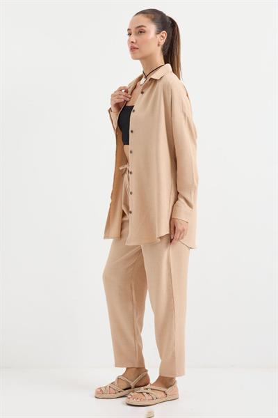 6622 Keten İkili Takım - Bisküvi