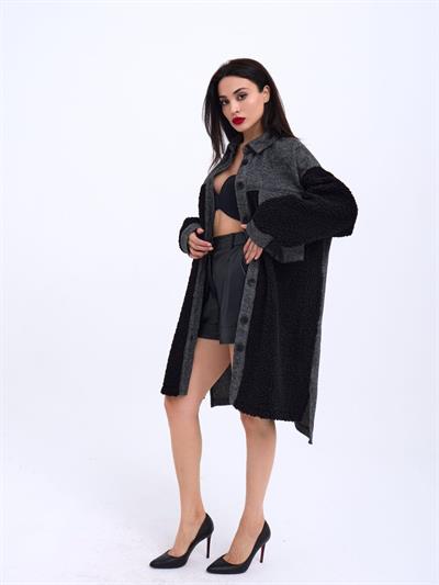 6698 UZUN GÖMLEK-SİYAH