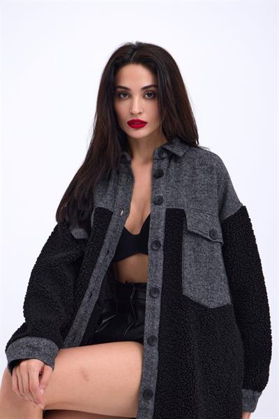 6698 UZUN GÖMLEK-SİYAH