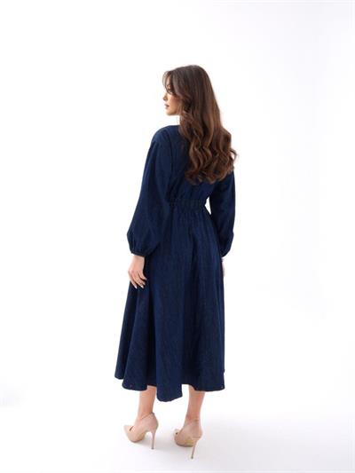 6707 KOT ELBİSE-MAVİ