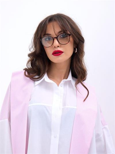 6749 GÖMLEK-PEMBE ÇİZGİLİ