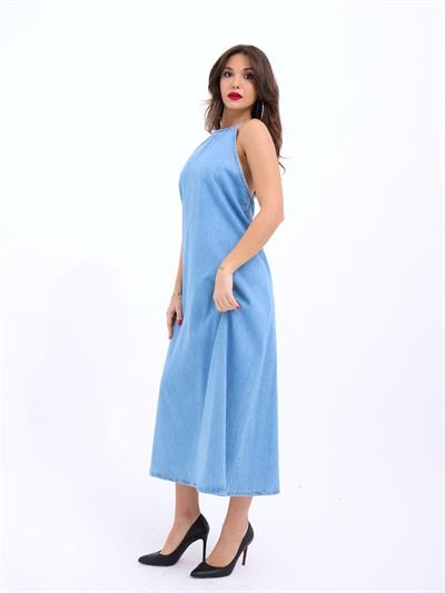 6771 KOT ELBİSE-MAVİ