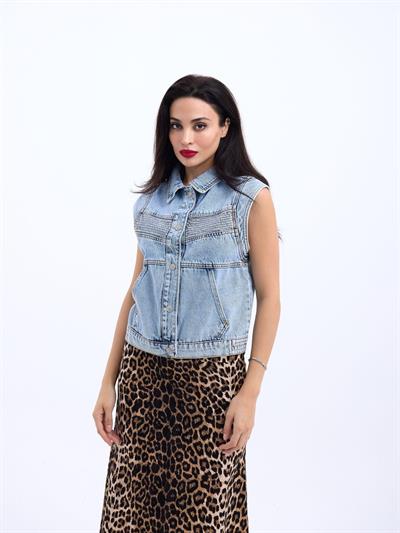 6779 KOT YELEK-MAVİ