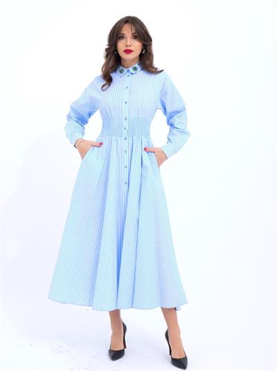 6849 ELBİSE-DENVER ÇİZGİLİ