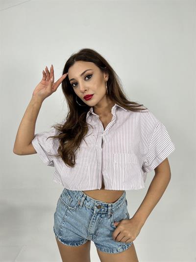 6882 BLUZ-AUSTİN ÇİZGİLİ