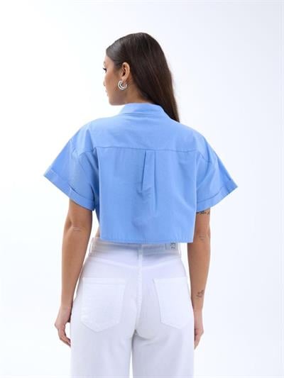 6882 BLUZ-KOYU MAVİ