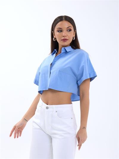 6882 BLUZ-KOYU MAVİ