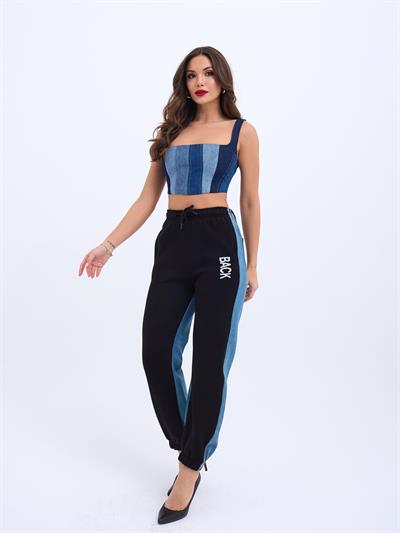 6890 KOT CROP-MAVİ