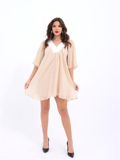 7009 ELBİSE-BEJ