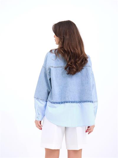 7047 KOT GÖMLEK-MAVİ