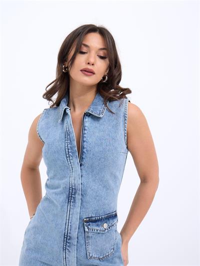 7117 KOT YELEK-MAVİ